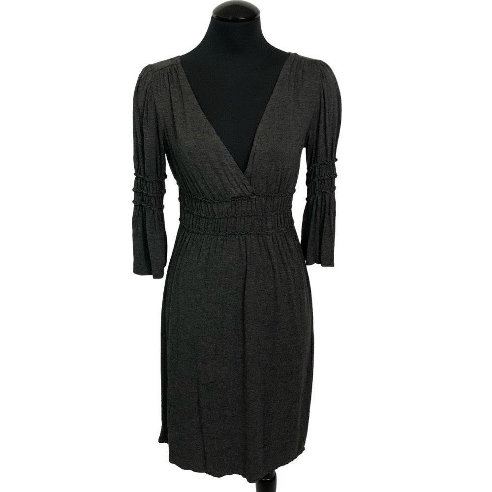 Studio M Gray Stretch Babydoll Sundress - Women’s S